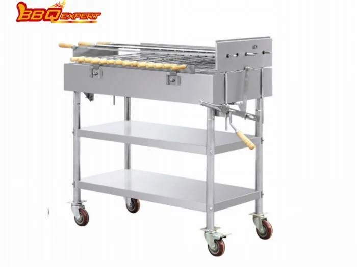 Luxurious Kitchen Electric Bbq Rotisserie Crypus Stainless Steel Rotisserie For Grill